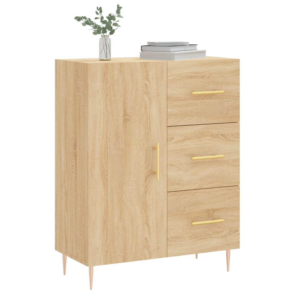 Buffet 69,5x34x90 cm en bois travaillé