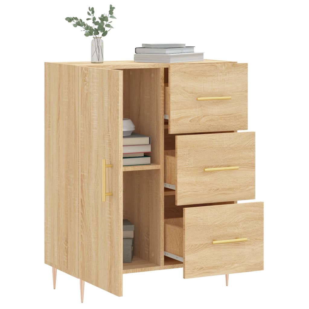 Buffet 69,5x34x90 cm en bois travaillé