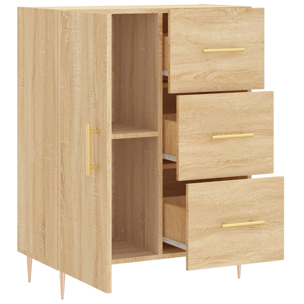 Dressoir 69,5x34x90 cm bewerkt hout