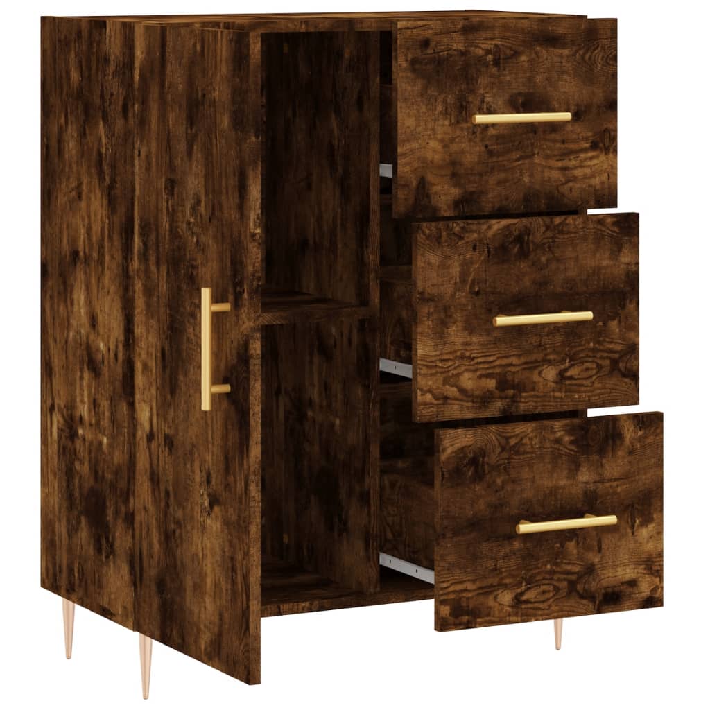 Buffet 69,5x34x90 cm en bois travaillé