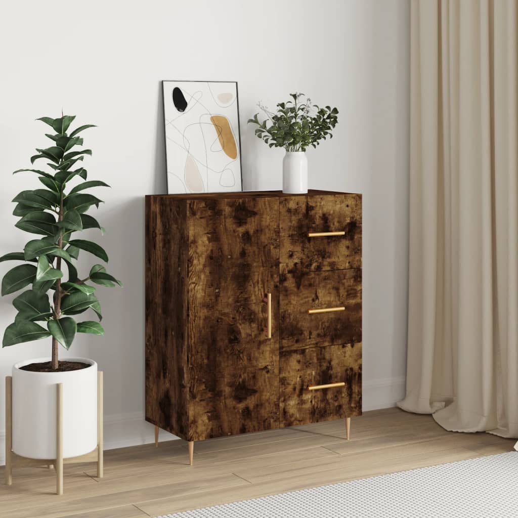 Buffet 69,5x34x90 cm en bois travaillé