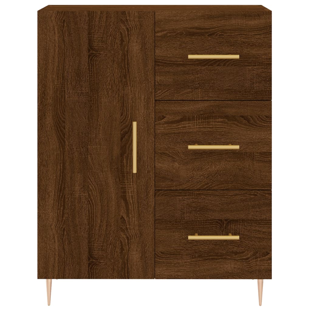 Buffet 69,5x34x90 cm en bois travaillé