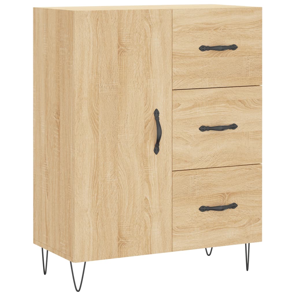 Dressoir 69,5x34x90 cm bewerkt hout