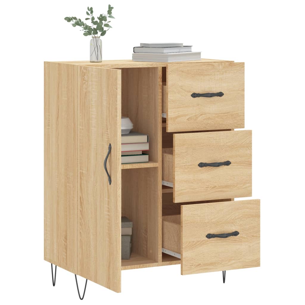 Dressoir 69,5x34x90 cm bewerkt hout