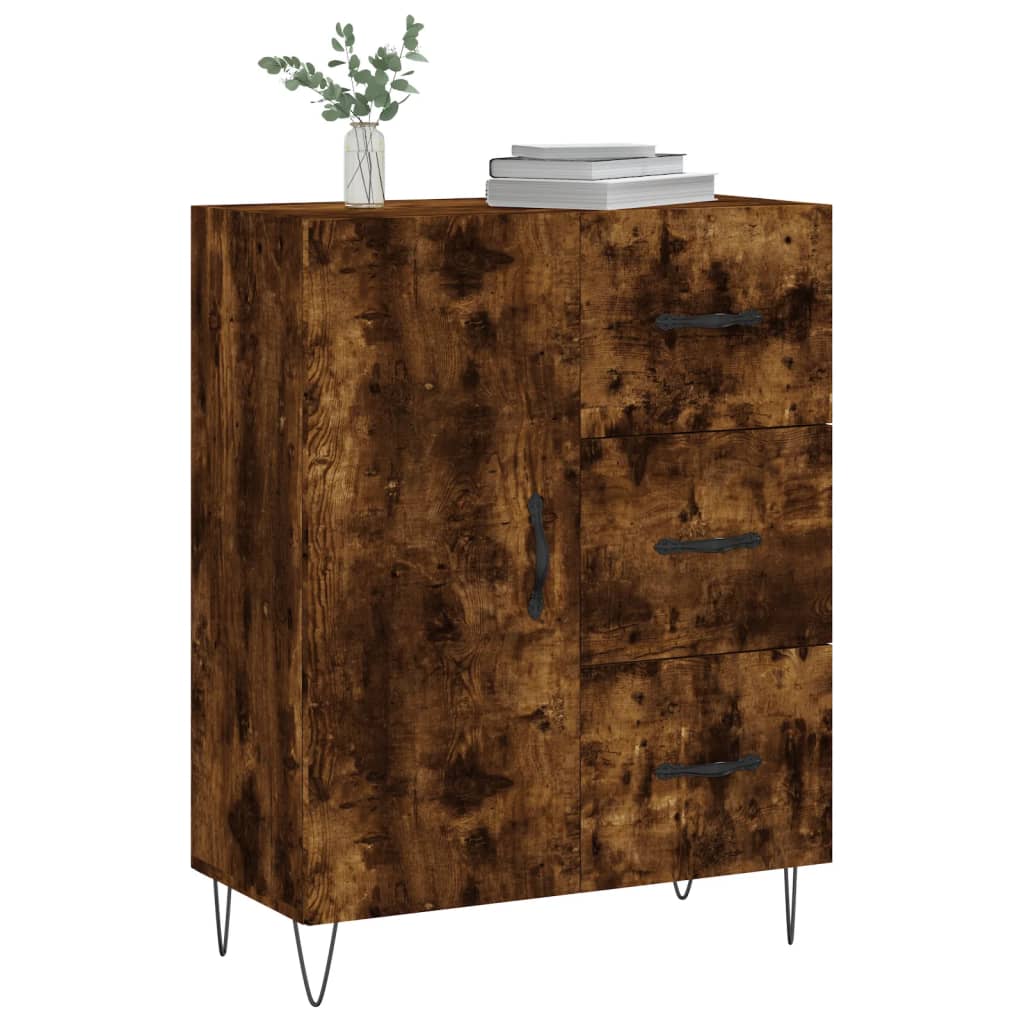 Buffet 69,5x34x90 cm en bois travaillé