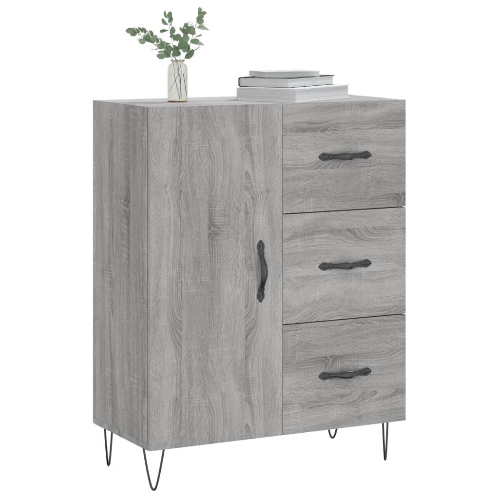 Buffet 69,5x34x90 cm en bois travaillé