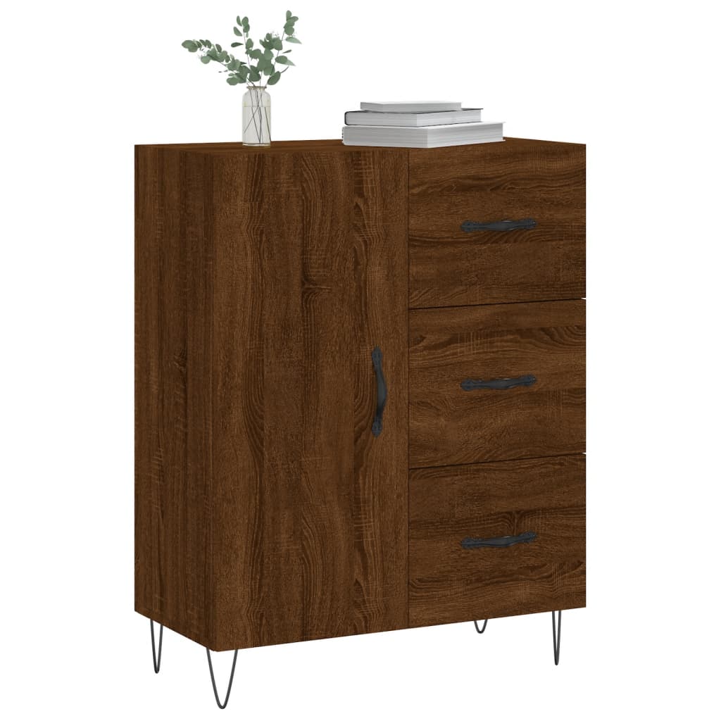 Buffet 69,5x34x90 cm en bois travaillé