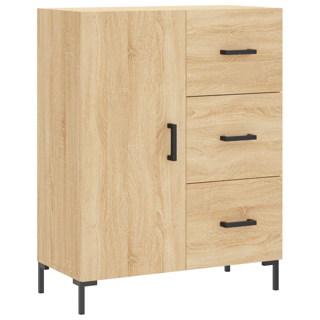 Dressoir 69,5x34x90 cm bewerkt hout eikenkleurig