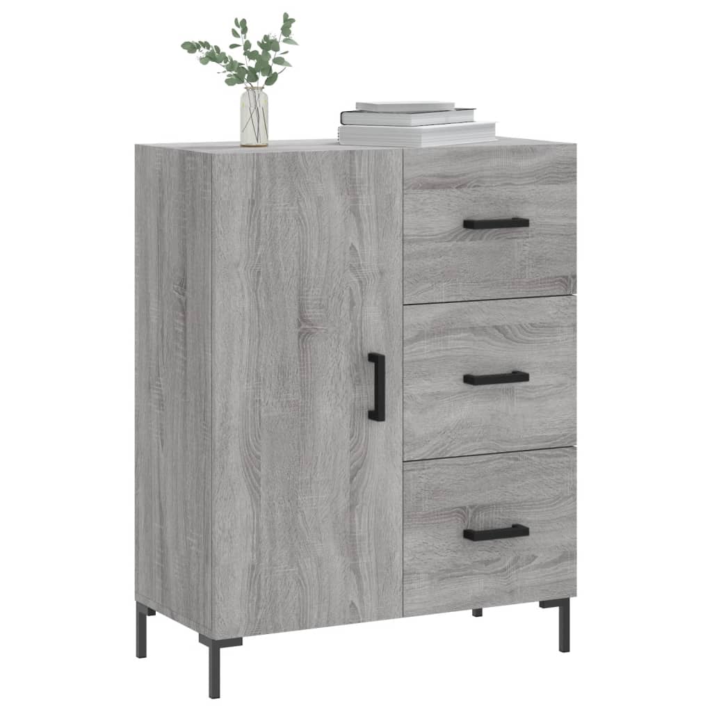 Dressoir 69,5x34x90 cm bewerkt hout eikenkleurig