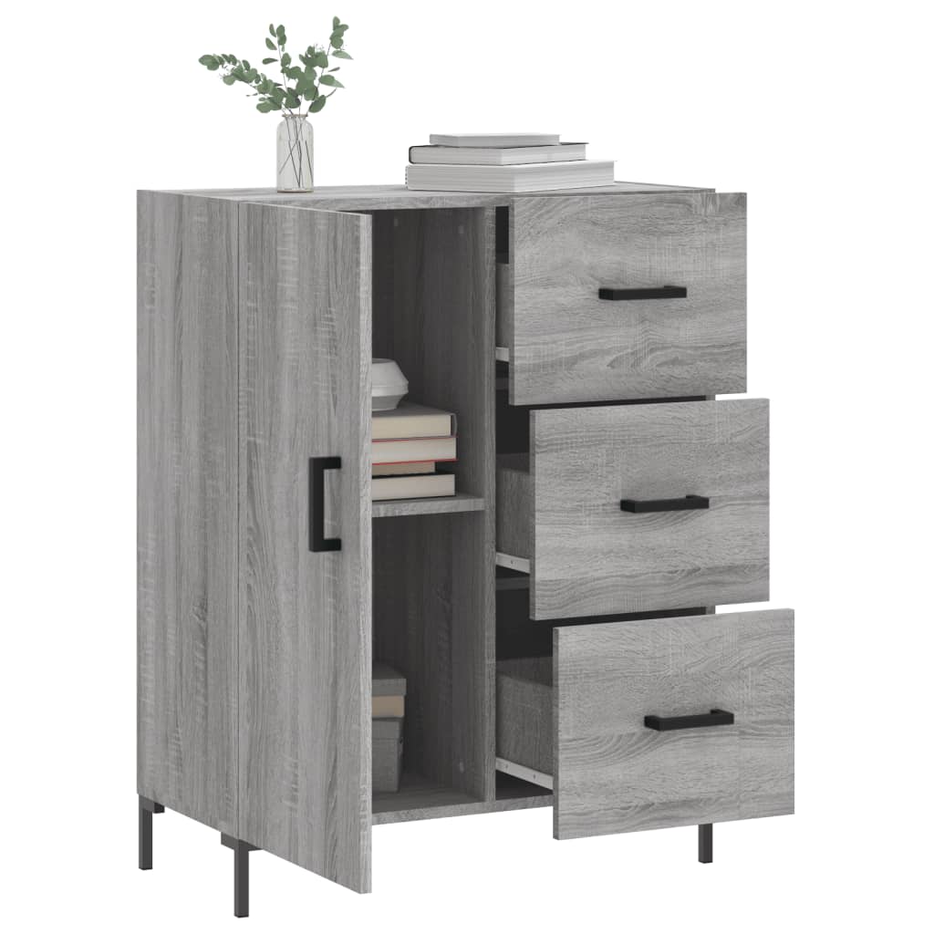 Dressoir 69,5x34x90 cm bewerkt hout eikenkleurig