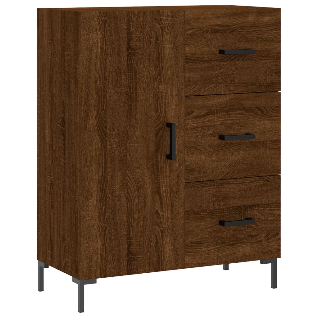 Dressoir 69,5x34x90 cm bewerkt hout eikenkleurig