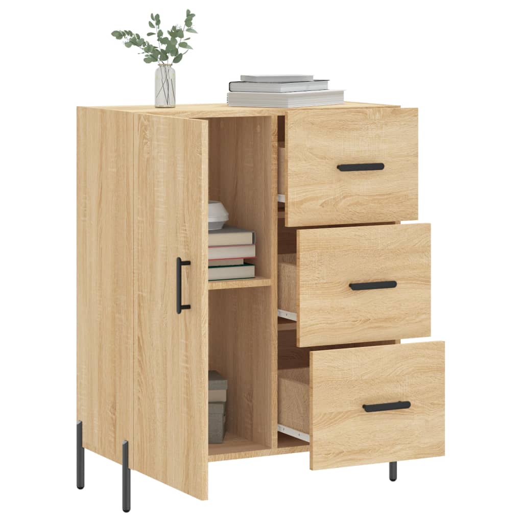 Buffet 69,5x34x90 cm en bois travaillé