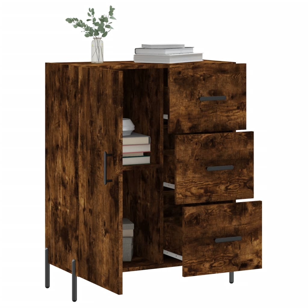 Buffet 69,5x34x90 cm en bois travaillé