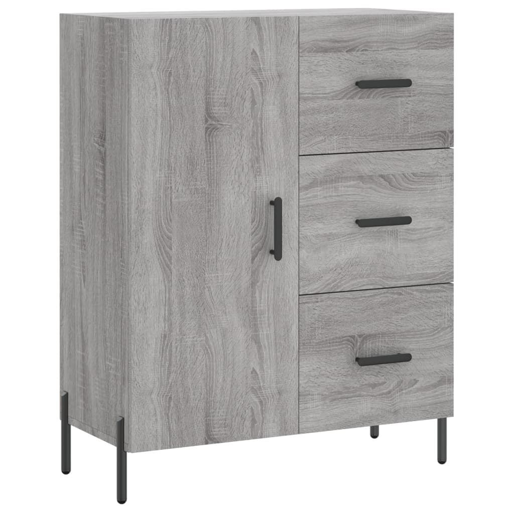 Dressoir 69,5x34x90 cm bewerkt hout bruin eikenkleur