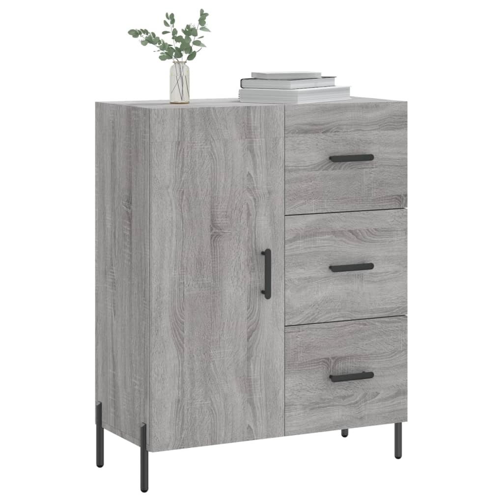 Dressoir 69,5x34x90 cm bewerkt hout bruin eikenkleur