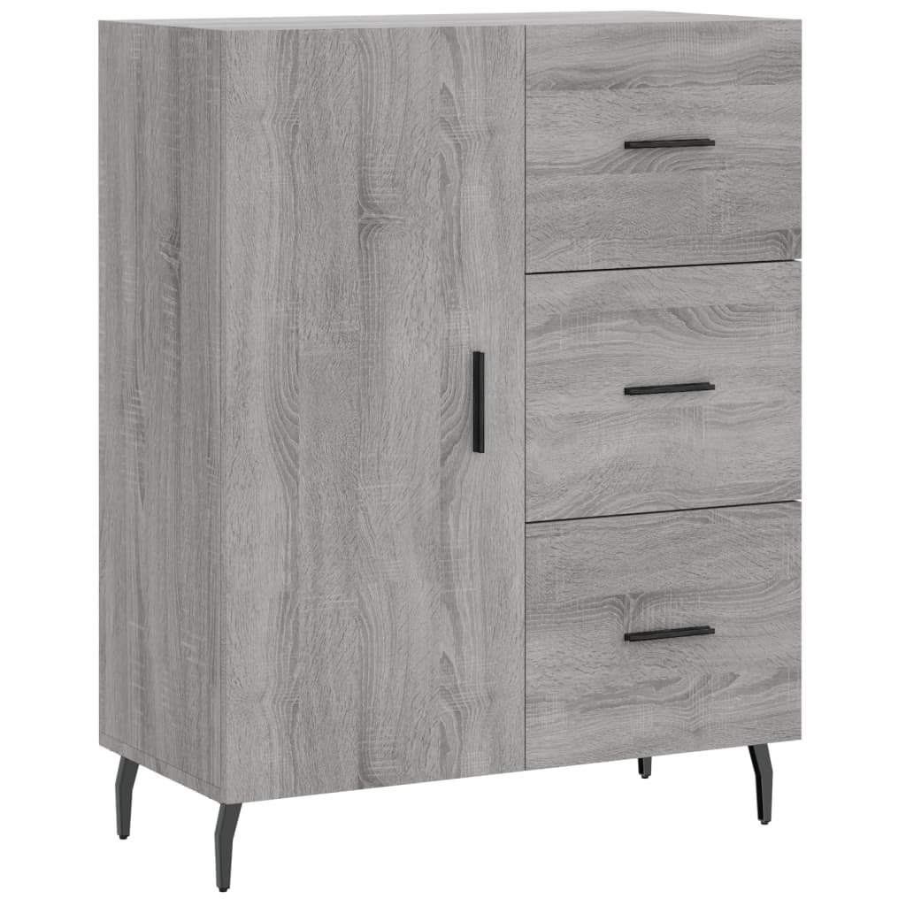 Dressoir 69,5x34x90 cm bewerkt hout eikenkleurig