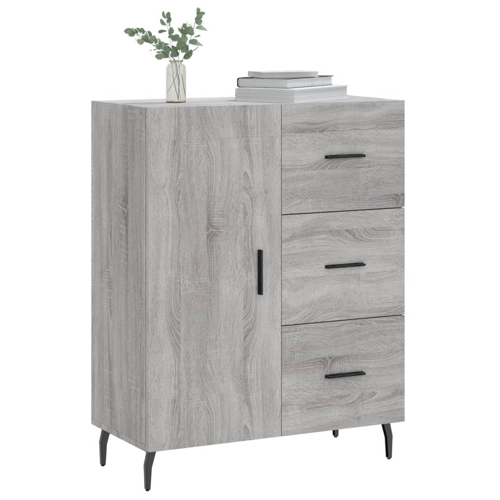 Dressoir 69,5x34x90 cm bewerkt hout eikenkleurig