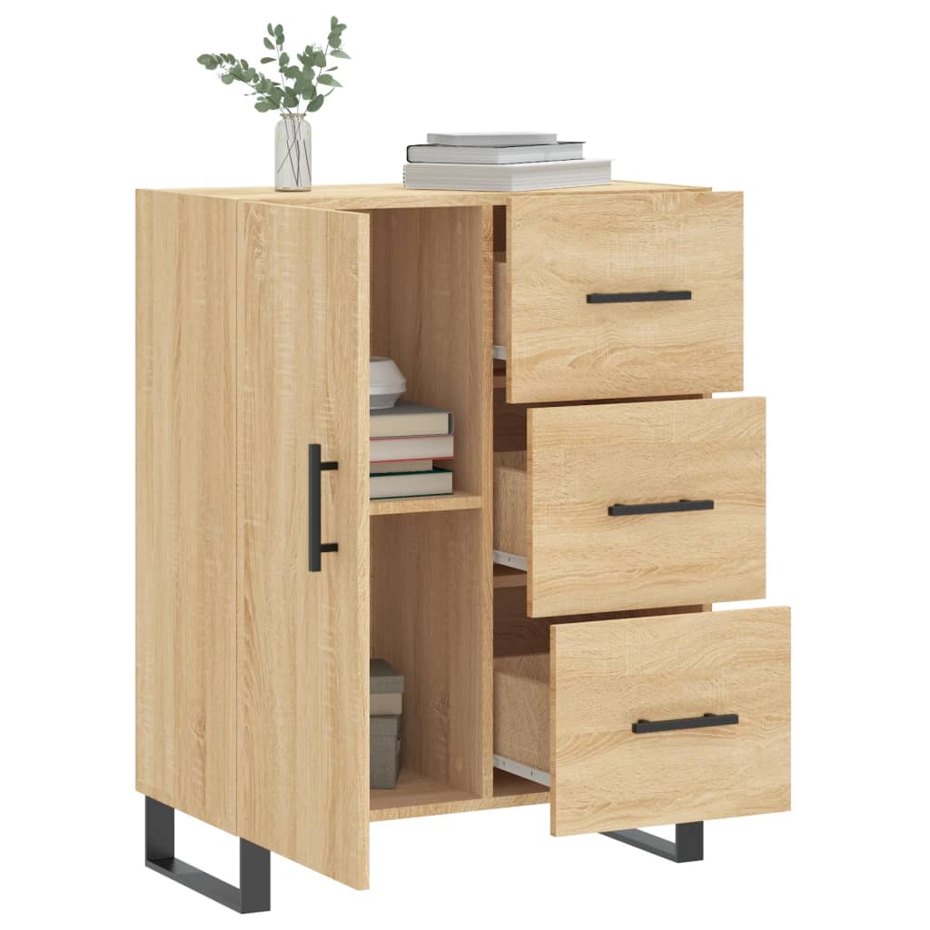 Dressoir 69,5x34x90 cm bewerkt hout