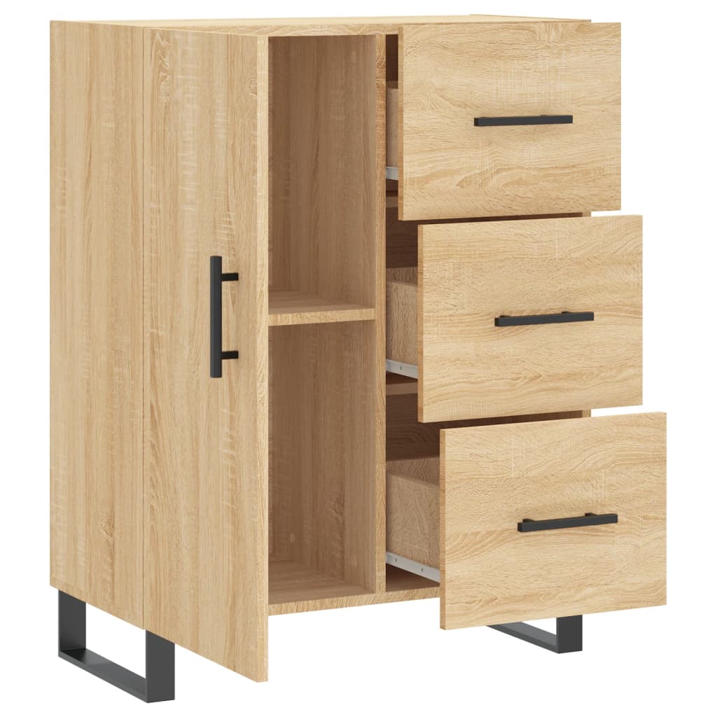 Dressoir 69,5x34x90 cm bewerkt hout