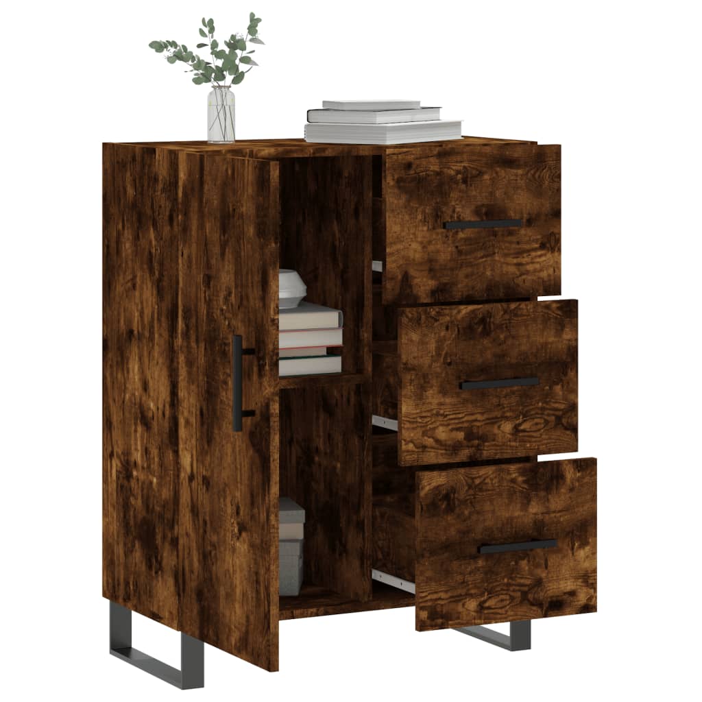 Buffet 69,5x34x90 cm en bois travaillé