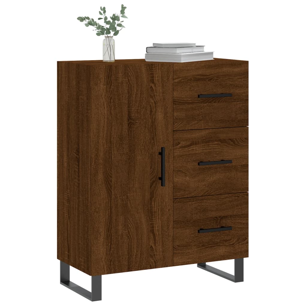 Buffet 69,5x34x90 cm en bois travaillé