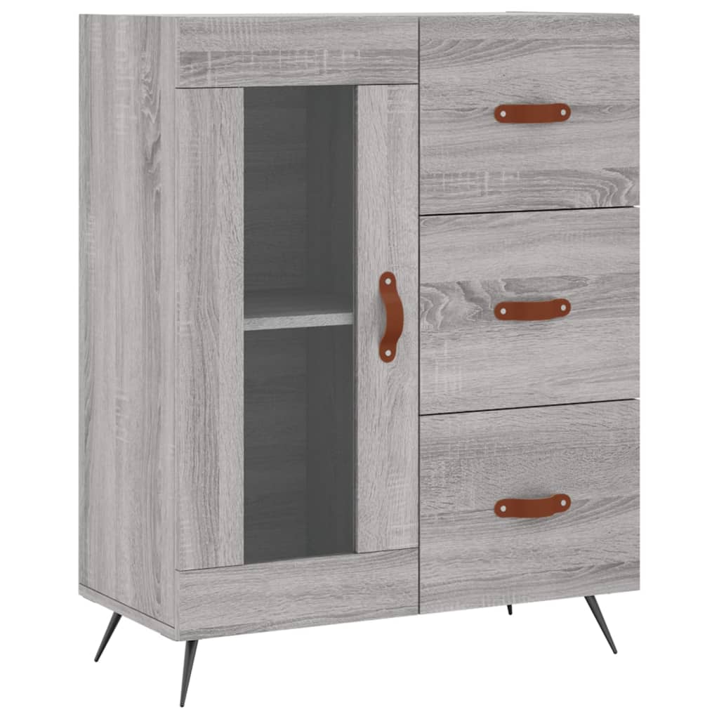 Dressoir 69,5x34x90 cm bewerkt hout eikenkleurig