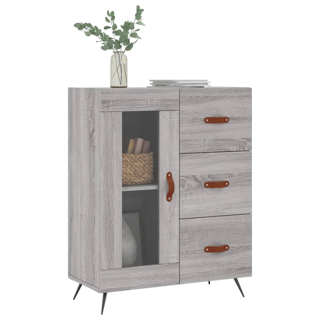 Dressoir 69,5x34x90 cm bewerkt hout eikenkleurig