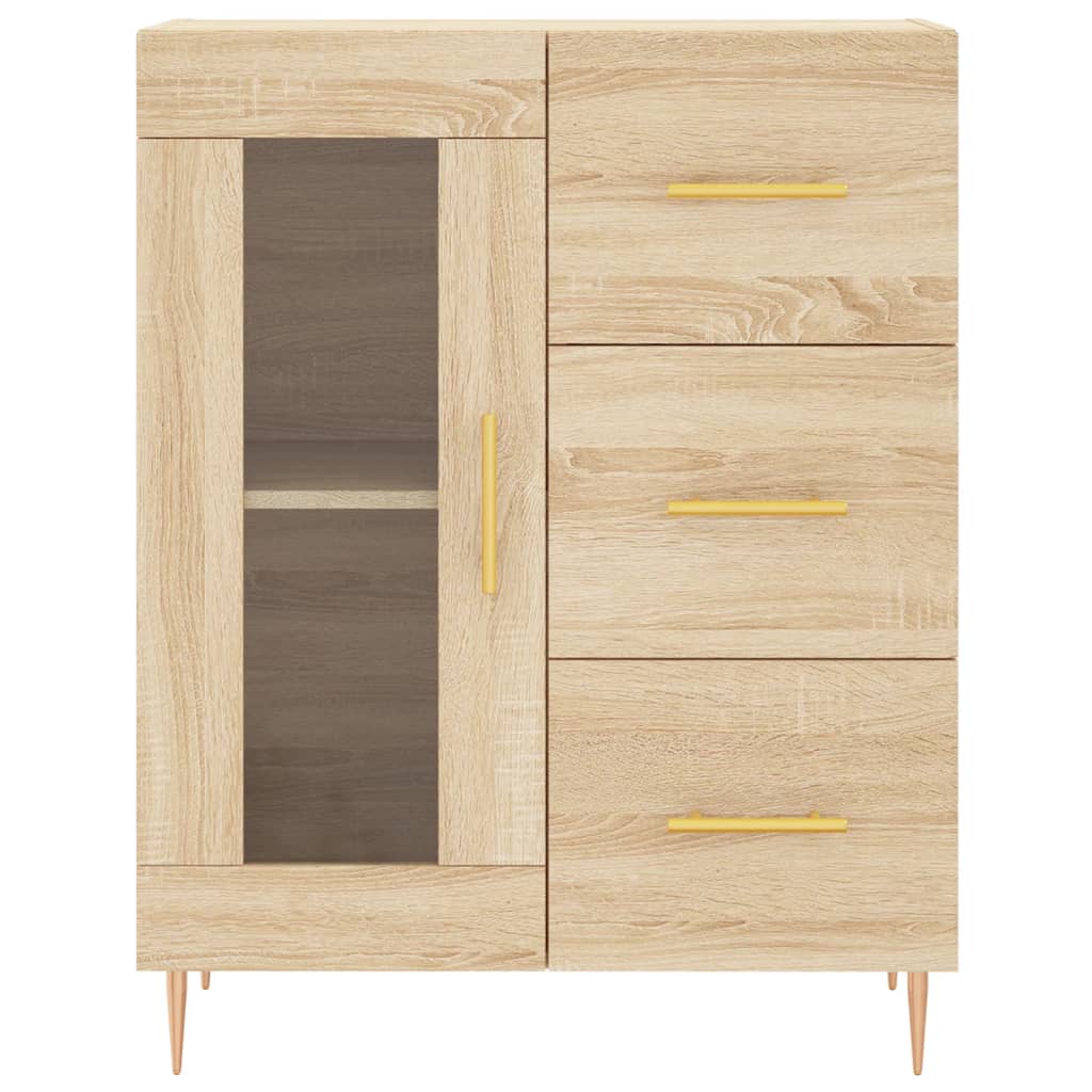 Buffet 69,5x34x90 cm en bois travaillé