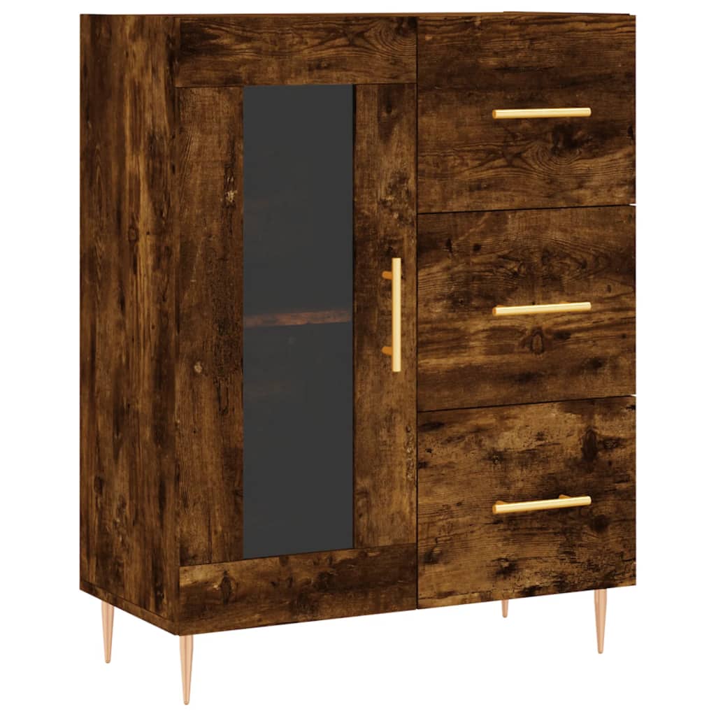 Buffet 69,5x34x90 cm en bois travaillé