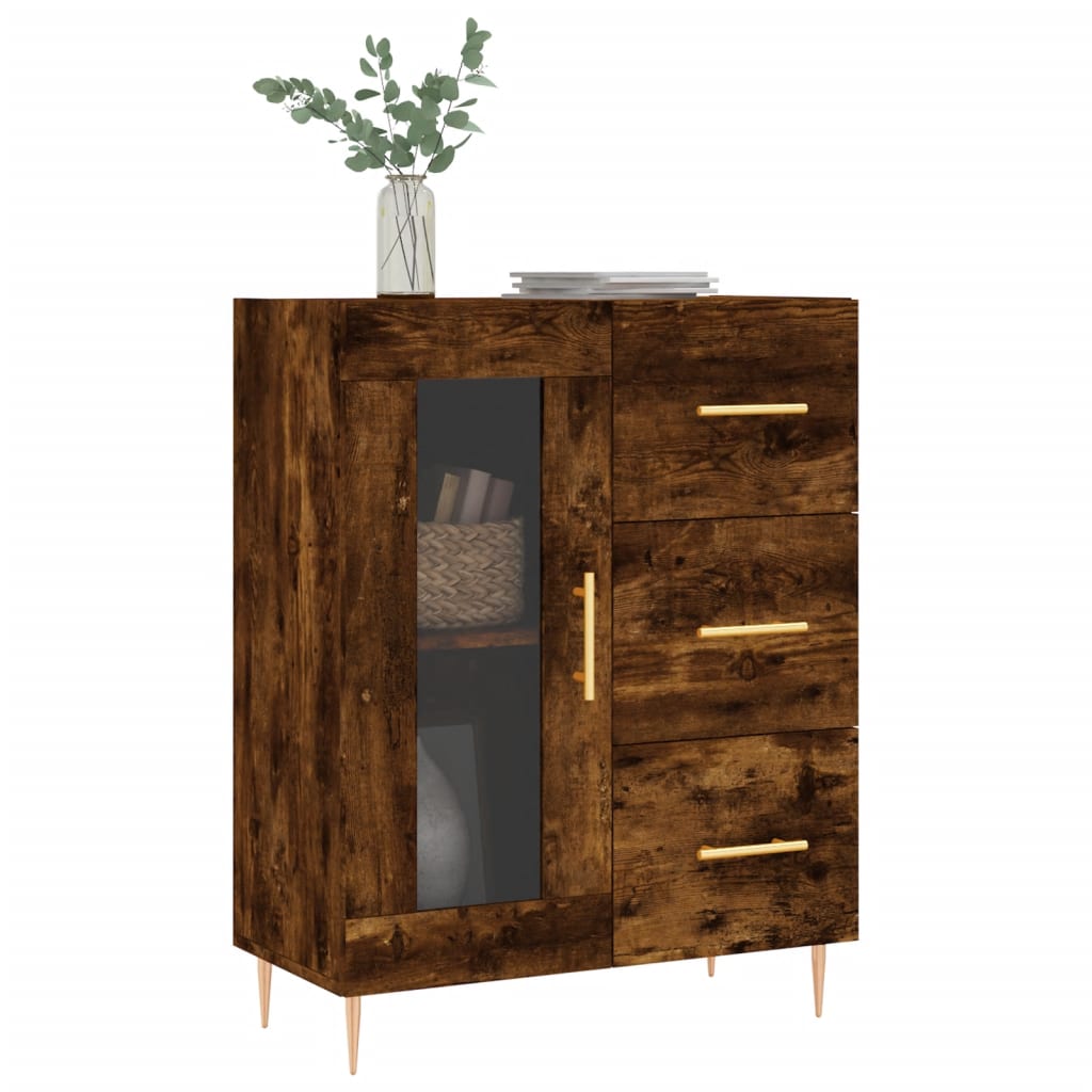 Buffet 69,5x34x90 cm en bois travaillé