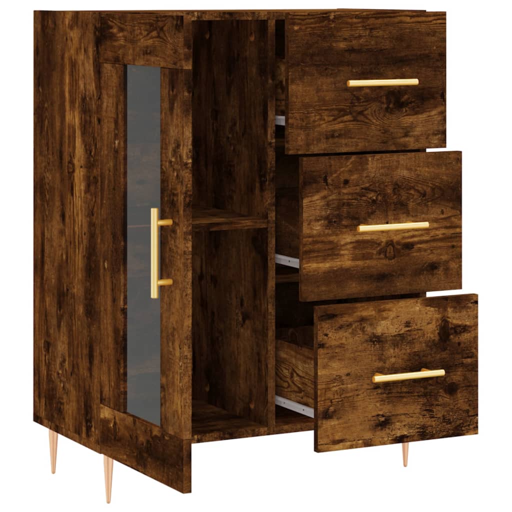 Buffet 69,5x34x90 cm en bois travaillé