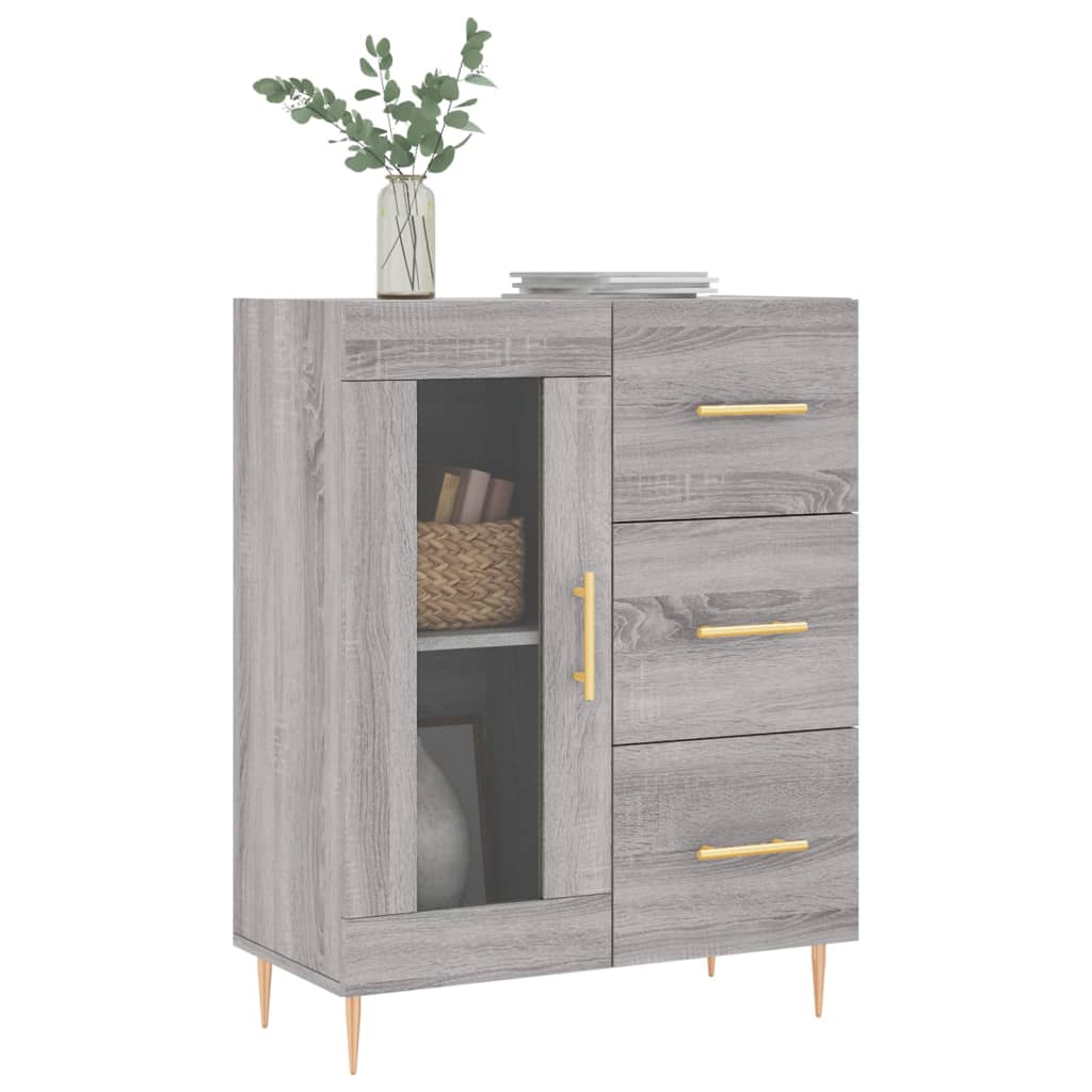 Buffet 69,5x34x90 cm en bois travaillé