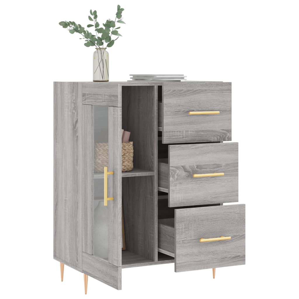 Dressoir 69,5x34x90 cm bewerkt hout