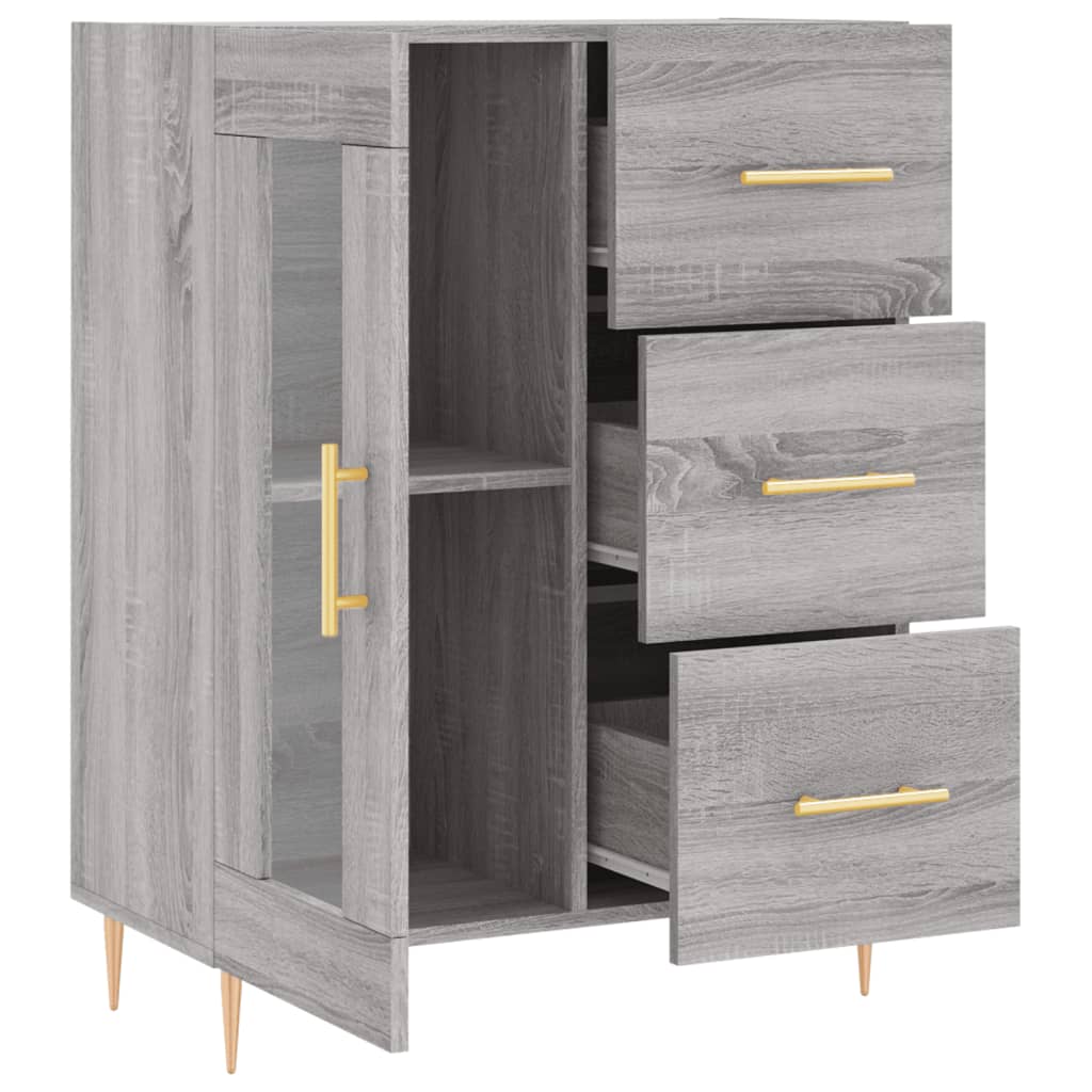 Buffet 69,5x34x90 cm en bois travaillé