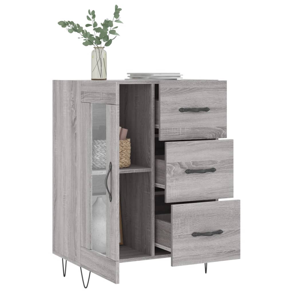 Dressoir 69,5x34x90 cm bewerkt hout