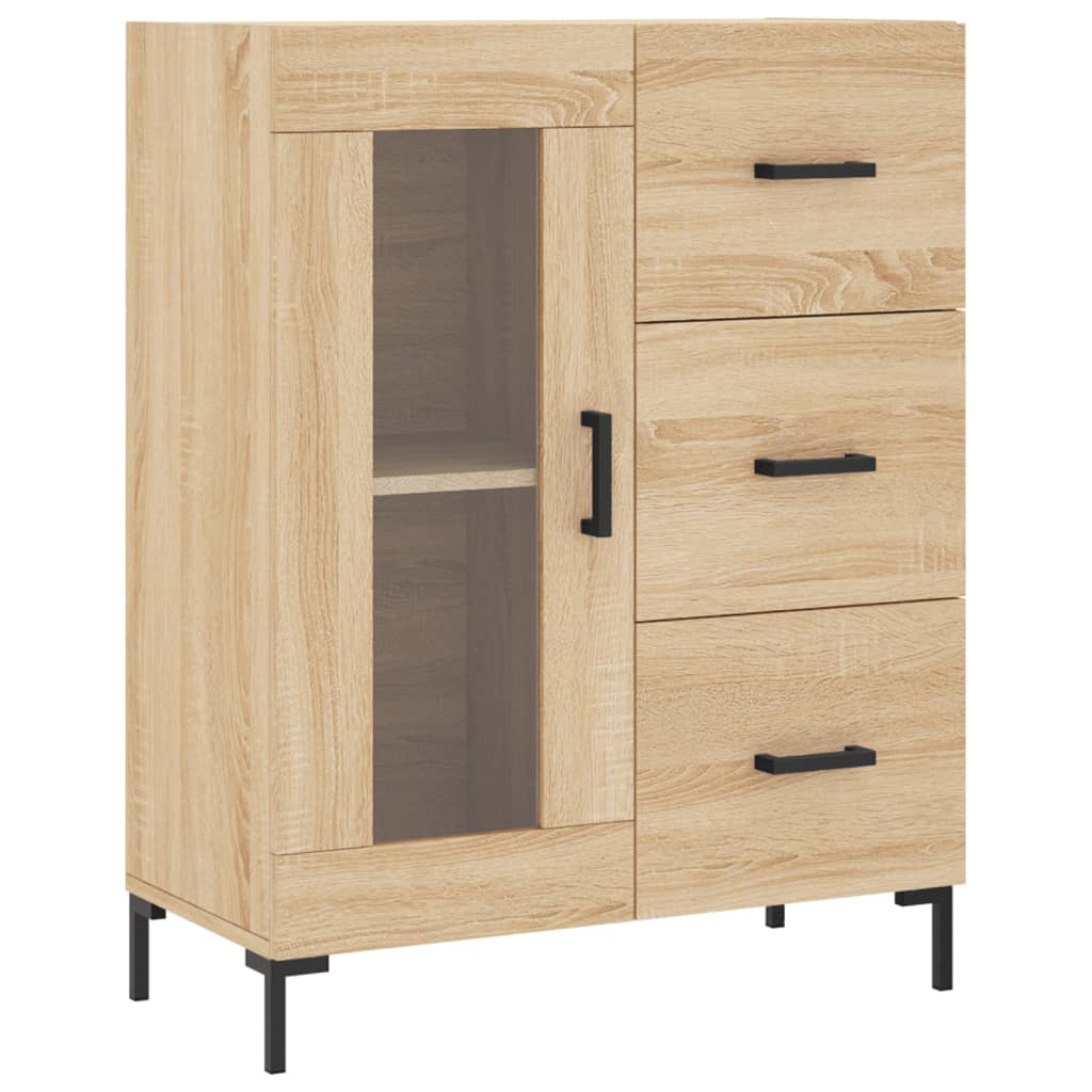 Dressoir 69,5x34x90 cm bewerkt hout