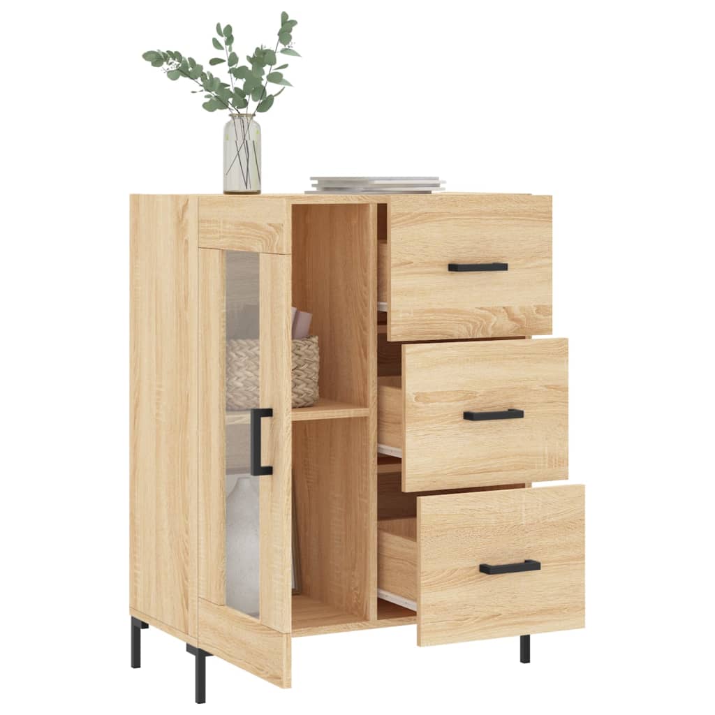 Buffet 69,5x34x90 cm en bois travaillé