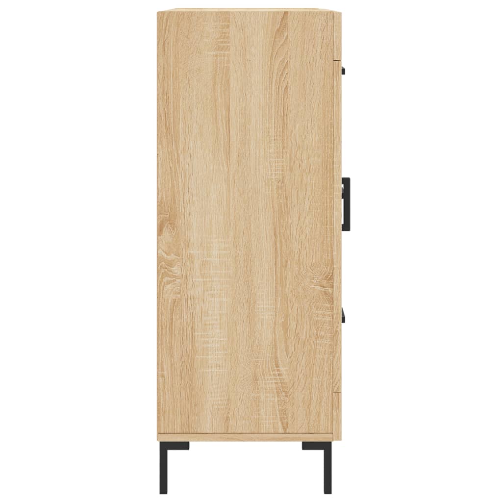 Dressoir 69,5x34x90 cm bewerkt hout bruin eikenkleur