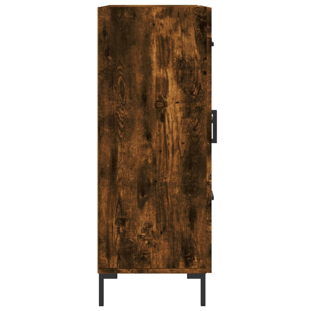 Buffet 69,5x34x90 cm en bois fini couleur chêne marron