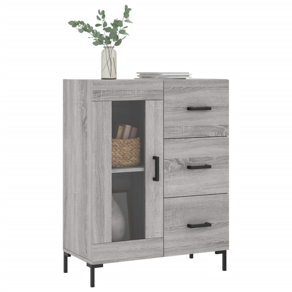 Buffet 69,5x34x90 cm en bois travaillé