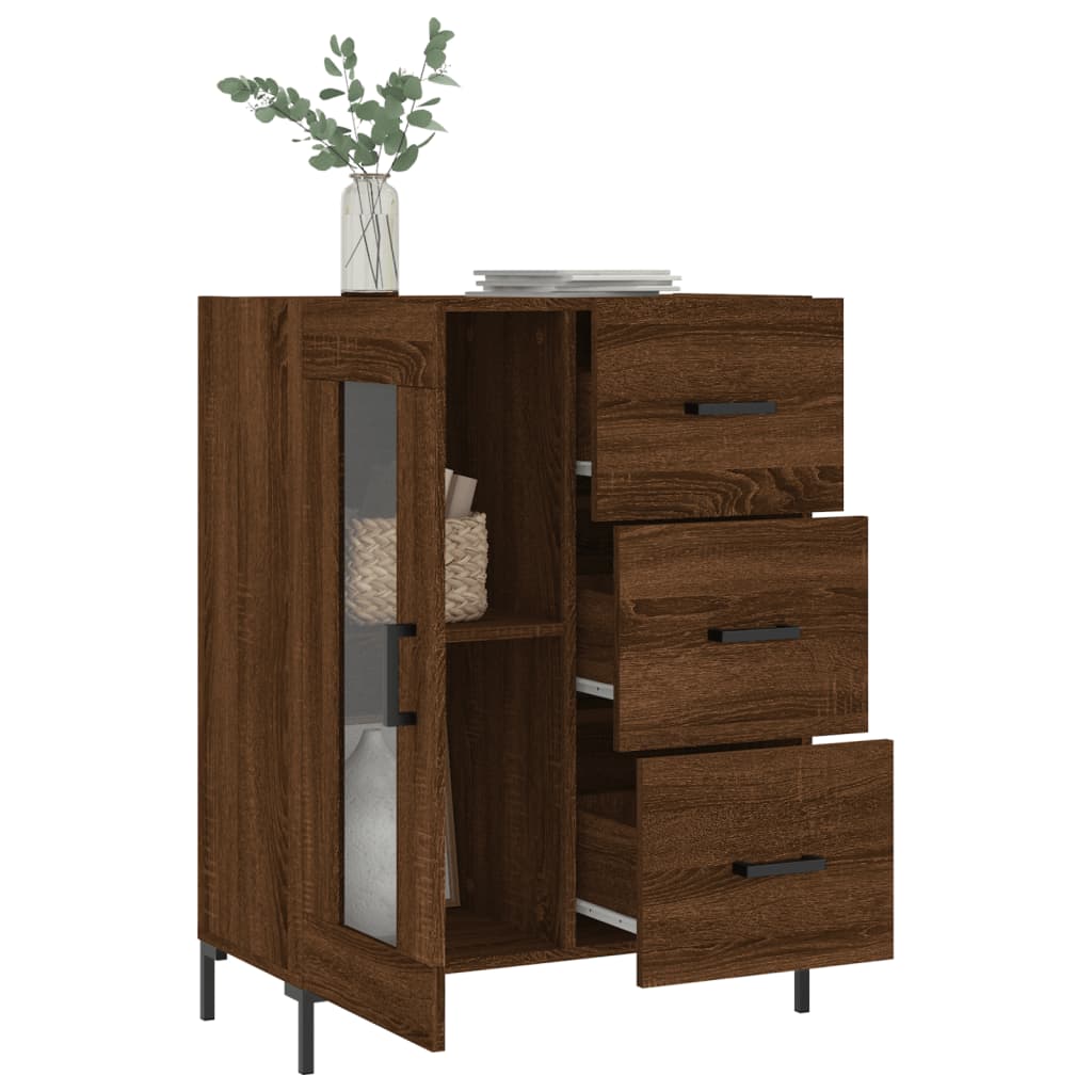 Buffet 69,5x34x90 cm en bois travaillé