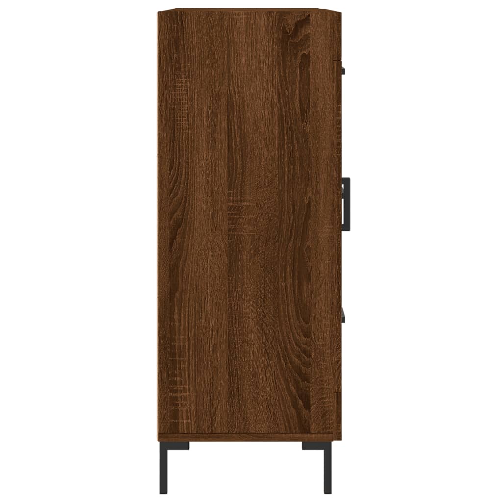 Buffet 69,5x34x90 cm en bois fini couleur chêne marron