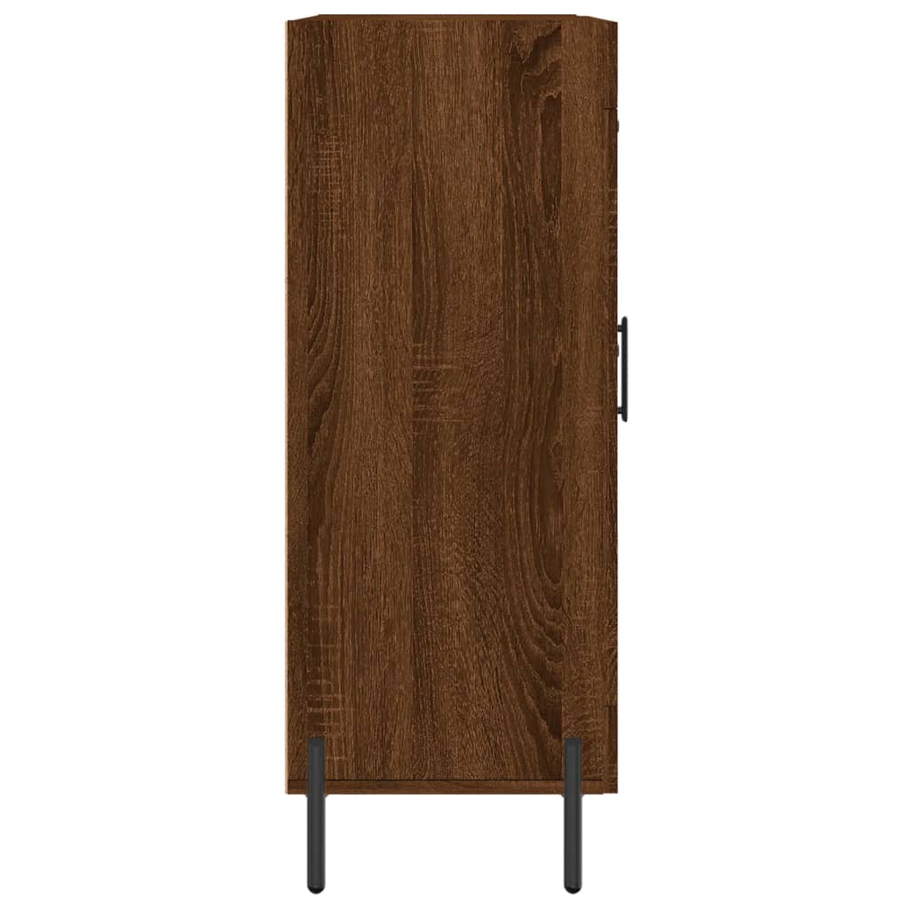 Buffet 69,5x34x90 cm en bois fini couleur chêne marron