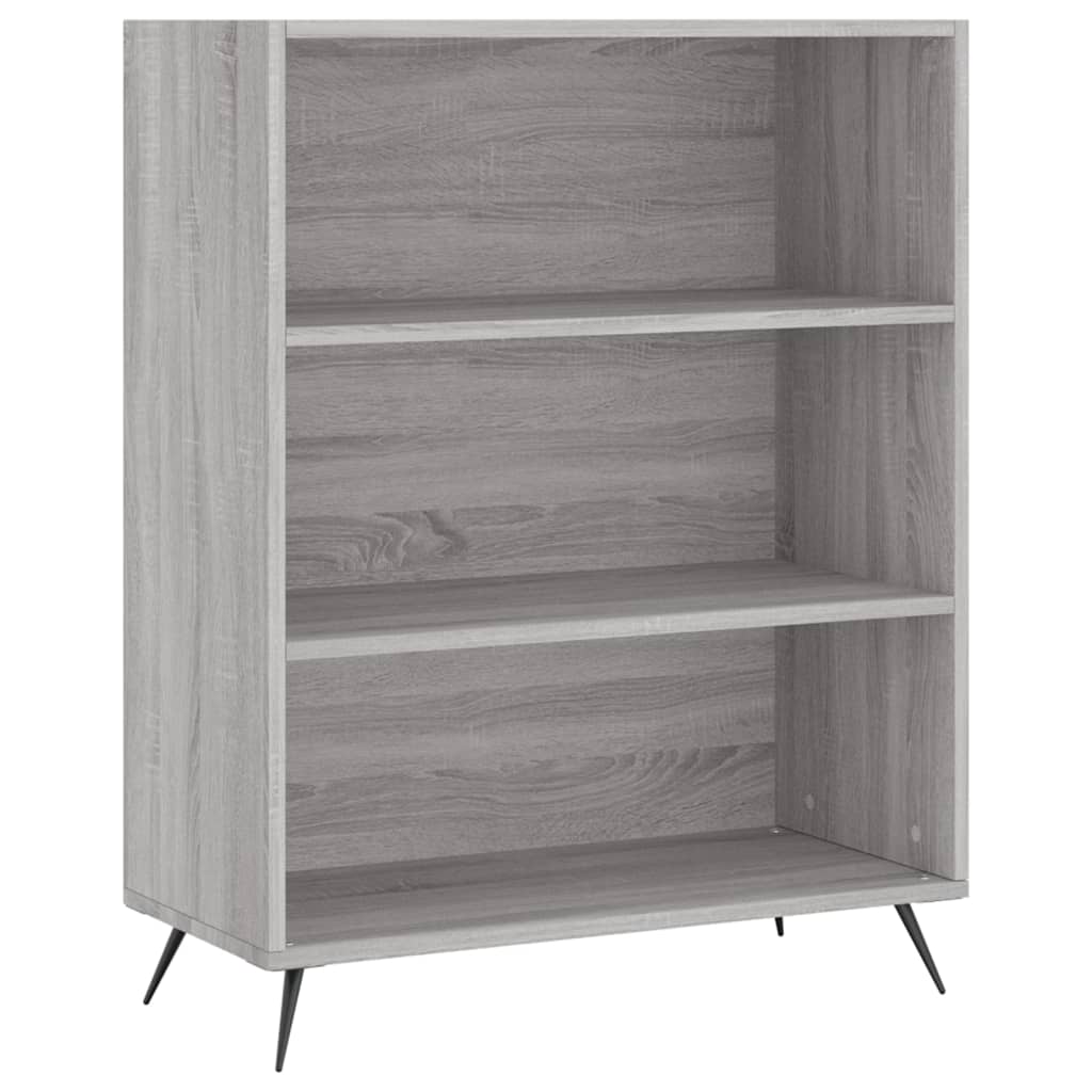 Boekenkast 69,5x32,5x90 cm bewerkt hout bruin eikenkleur