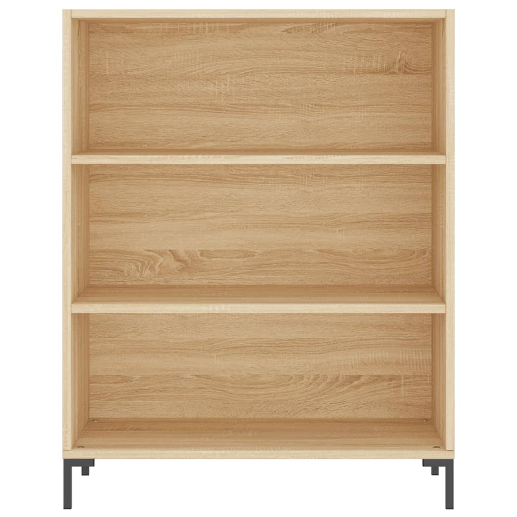 Boekenkast 69,5x32,5x90 cm bewerkt hout eikenkleur