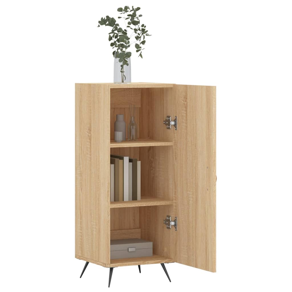 Buffet 34,5x34x90 cm en bois travaillé