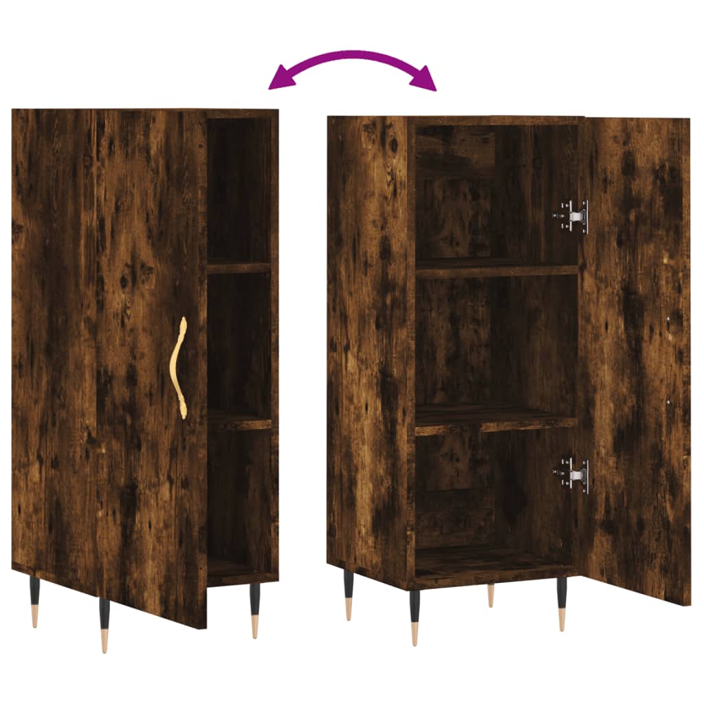 Buffet 34,5x34x90 cm en bois travaillé