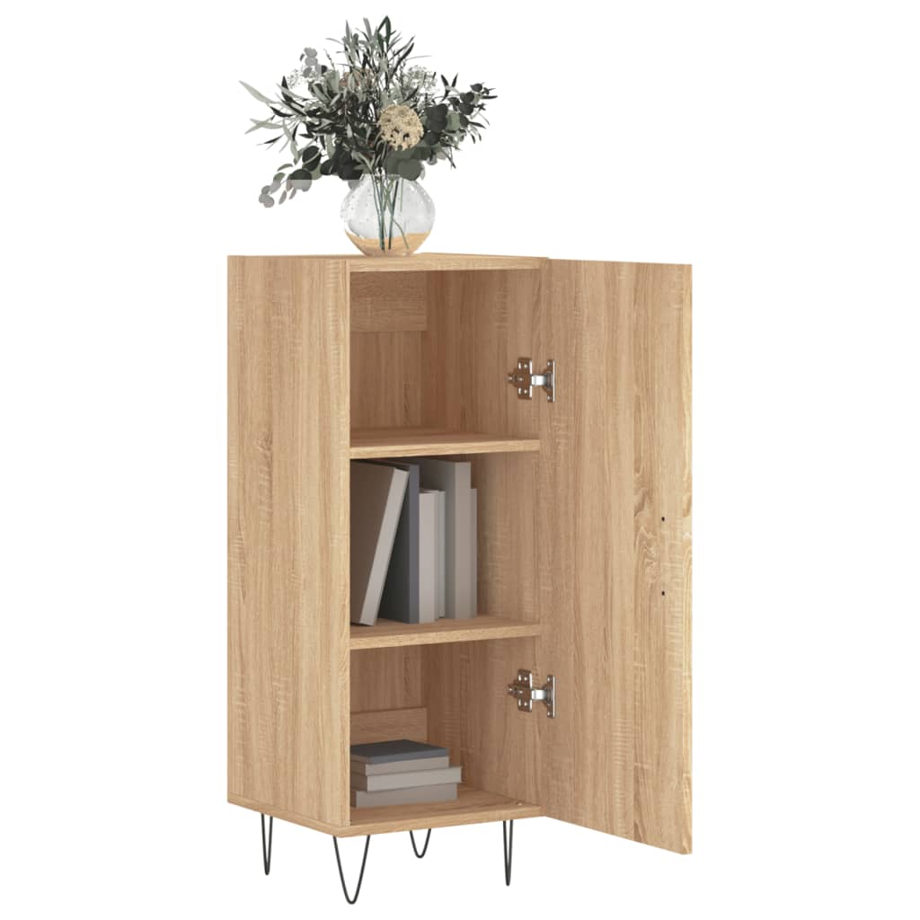 Buffet 34,5x34x90 cm en bois travaillé