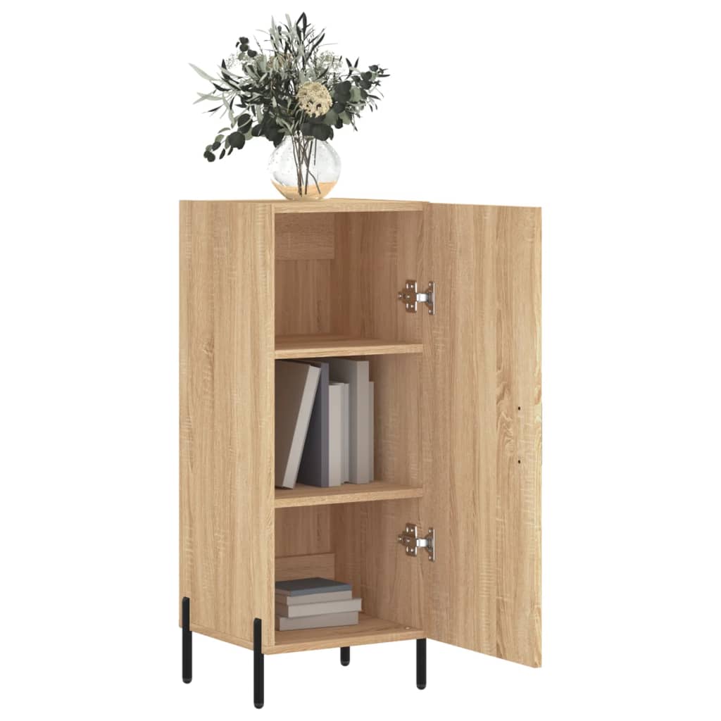 Dressoir 34,5x34x90 cm bewerkt hout eikenkleurig