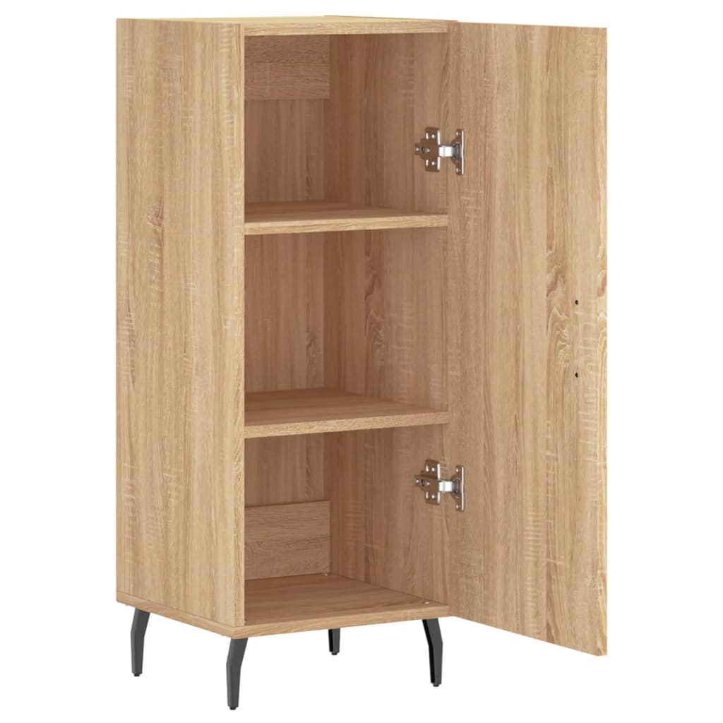 Dressoir 34,5x34x90 cm bewerkt hout eikenkleurig